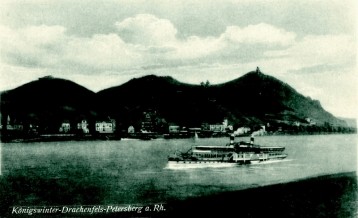 Widoki z gr Siebengebirge am Rhein